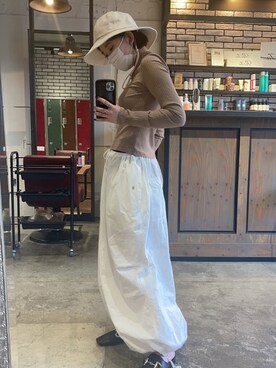 「auriculerのアイテム（帽子、ベージュ系）」を使った、yurinchii0803さん（レディース・155cm）の秋コーディネート