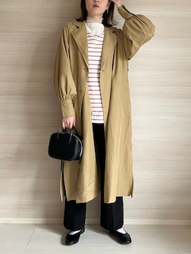「はじめましてコーデ」｜「アイテム（トレンチコート）」を使った、paluluさん（レディース・166cm）の春コーディネート