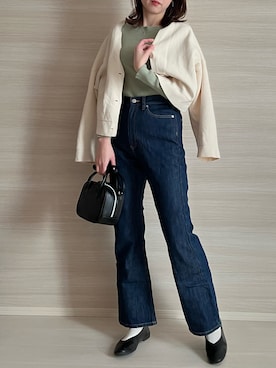 「韓国コーデ」｜「アイテム（バレエシューズ）」を使った、paluluさん（レディース・166cm）の冬コーディネート