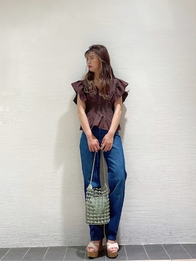 AYU KAMEIさん(レディース・158cm)の春コーディネート