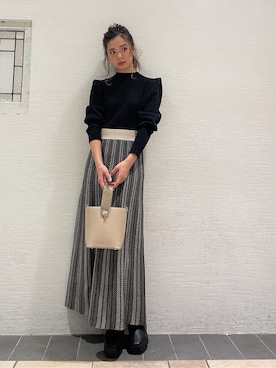 AYU KAMEIさん（レディース・158cm）の冬コーディネート