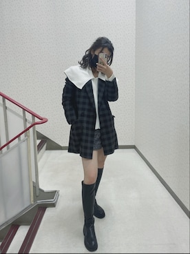 AYU KAMEIさん(レディース・158cm)の冬コーディネート