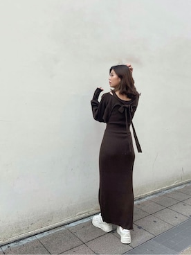 「158cmコーデ」｜「アイテム（その他シューズ）」を使った、AYU KAMEIさん（レディース・158cm）の秋コーディネート