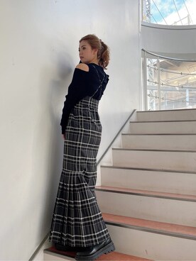 AYU KAMEIさん（レディース・158cm）の冬コーディネート