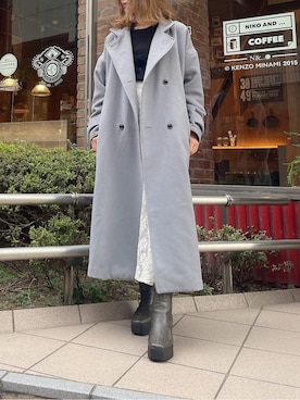 「マーメイド」｜「アイテム（ジャケット/アウター）」を使った、AYU KAMEIさん（レディース・158cm）の冬コーディネート