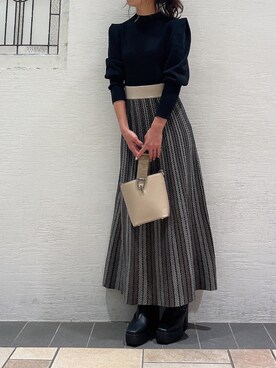 AYU KAMEIさん（レディース・158cm）の冬コーディネート