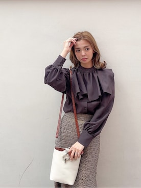 AYU KAMEIさん（レディース・158cm）の冬コーディネート