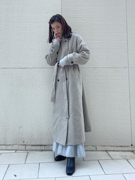 AYU KAMEIさん（レディース・158cm）の冬コーディネート