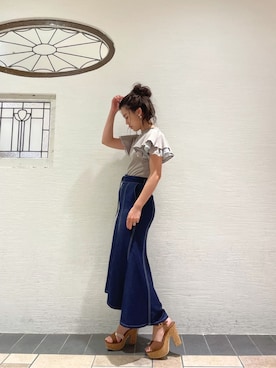 AYU KAMEIさん（レディース・158cm）の夏コーディネート