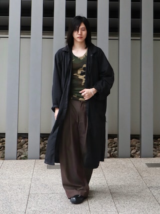 「AVIREX(アヴィレックス)の《DAILY/デイリー》CAMO WIDE TANK TOP / カモ ワイドタンクトップ デイリーウェア / AVIREX / アヴィレックス(タンクトップ)」を使った、YUKIさん(メンズ・175cm)の秋コーディネート