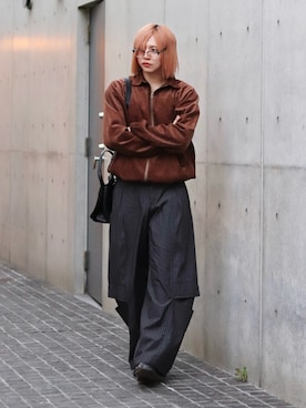 「アイテム（メガネ）」を使った、YUKIさん（メンズ・175cm）の秋コーディネート