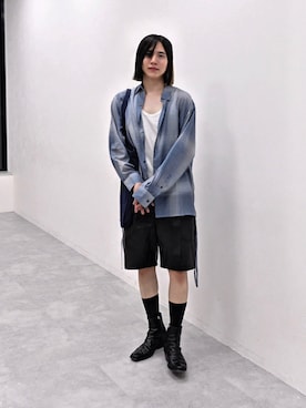 「アイテム（トップス）」を使った、YUKIさん（メンズ・175cm）の夏コーディネート
