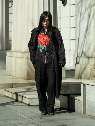 LAD MUSICIAN ラッドミュージシャン パンツ スラックス ウール LAD MUSICIAN（ラッドミュージシャン）の「SLIM FLARE SLACKS