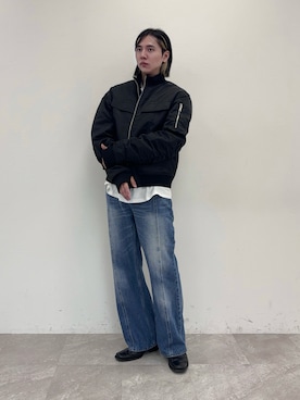 「BLAYMORE（ブレイモア）のアイテム（ジャケット/アウター）」を使った、YUKIさん（メンズ・175cm）の冬コーディネート