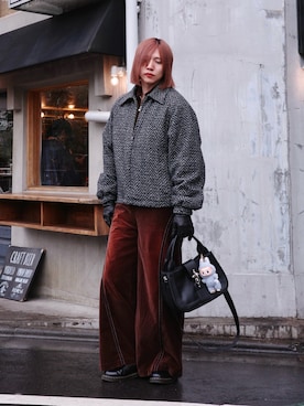 「アイテム（ハンドバッグ）」を使った、YUKIさん（メンズ・175cm）の秋コーディネート