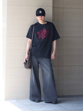 「BLAYMORE（ブレイモア）のアイテム（帽子）」を使った、YUKIさん（メンズ・175cm）の夏コーディネート