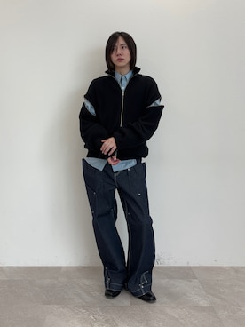「Graphpaper（グラフペーパー）のアイテム」を使った、YUKIさん（メンズ・175cm）の秋コーディネート