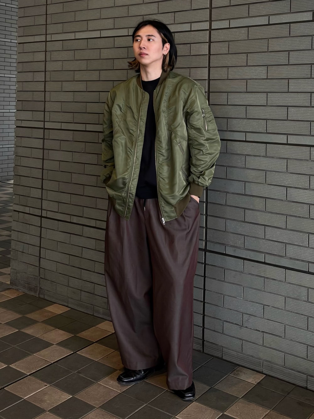 MAISON SPECIAL Tow-Tuck 印さ Wide Pants 01サイズ
