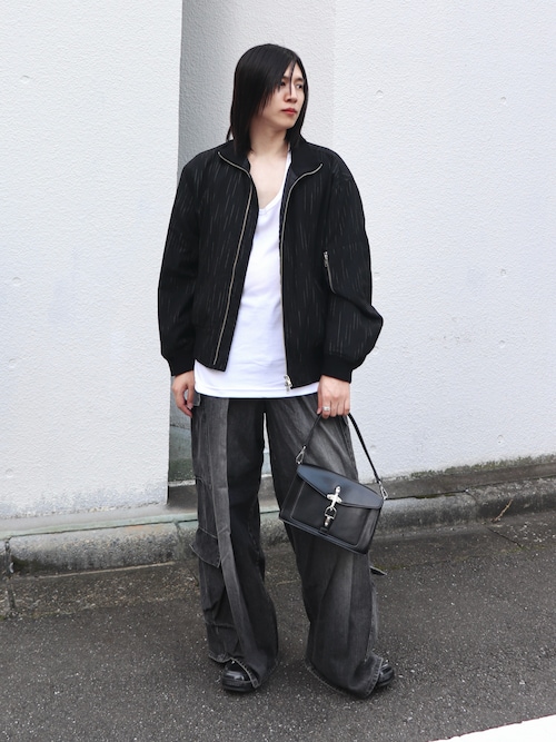 「BLAYMORE（ブレイモア）の【BLAYMORE】 Washed Denim Cargo Pant（カーゴパンツ）」を使った、YUKIさん（メンズ・175cm）の秋コーディネート