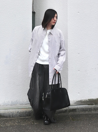 「CIYOT(シヨウト)の【CIYOT】テレコリブ コンパクトフィット ヘンリーネック長袖Tシャツ(Tシャツ/カットソー)」を使った、YUKIさん(メンズ・175cm)の秋コーディネート