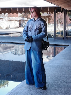 「TAAKK（ターク）のアイテム」を使った、YUKIさん（メンズ・175cm）の冬コーディネート