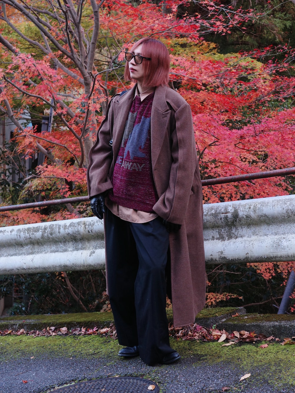 Outseam line long coat / アウトシームラインロングコートを使った