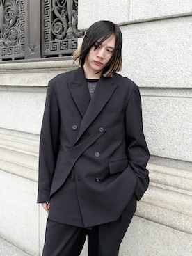 「アイテム（テーラードジャケット）」を使った、YUKIさん（メンズ・175cm）の秋コーディネート