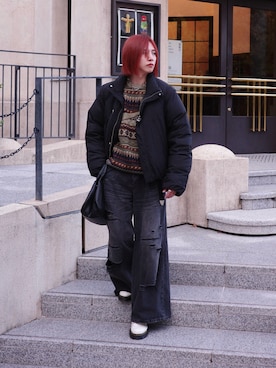 「アイテム（ハンドバッグ）」を使った、YUKIさん（メンズ・175cm）の秋コーディネート