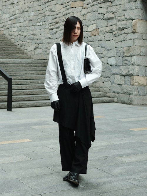 「BLAYMORE（ブレイモア）の【BLAYMORE】Regular Collar Lace Shirt / レギュラーカラーレースシャツ（シャツ/ブラウス）」を使った、YUKIさん（メンズ・175cm）の秋コーディネート