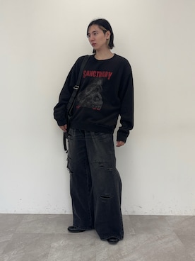 「DIESEL（ディーゼル）のアイテム（ブーツ）」を使った、YUKIさん（メンズ・175cm）の秋コーディネート