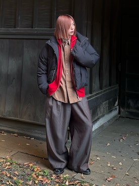 「アイテム（ドレスシューズ）」を使った、YUKIさん（メンズ・175cm・20代）の冬コーディネート