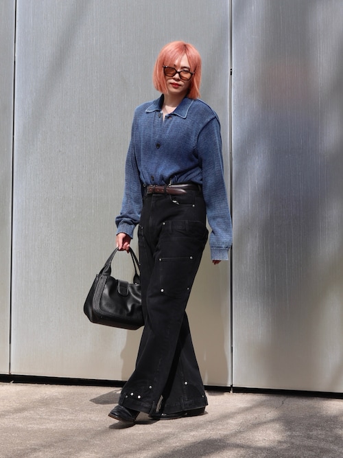 「BLAYMORE（ブレイモア）の【BLAYMORE】Fireman Hand Bag / 2way仕様 / ハンドバッグ / ショルダーバッグ（ハンドバッグ）」を使った、YUKIさん（メンズ・175cm）の秋コーディネート