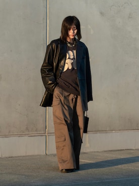 「Acne Studios（アクネストゥディオズ）のアイテム（スウェット）」を使った、YUKIさん（メンズ・175cm）の秋コーディネート