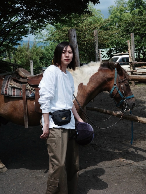 「ARC'TERYX(アークテリクス)のARC'TERYX/アークテリクス Kragg Cotton LS M(Tシャツ/カットソー)」を使った、YUKIさん(メンズ・175cm)の夏コーディネート