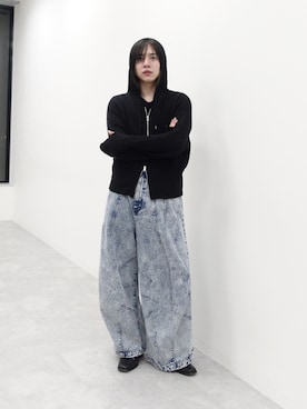 「アイテム（パーカー）」を使った、YUKIさん（メンズ・175cm）の夏コーディネート