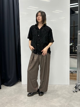 「MAISON SPECIAL（メゾンスペシャル）のアイテム（パンツ）」を使った、YUKIさん（メンズ・175cm）の春コーディネート