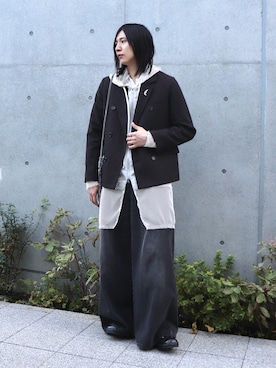「CASPER JOHN（キャスパージョン）のアイテム」を使った、YUKIさん（メンズ・175cm）の秋コーディネート