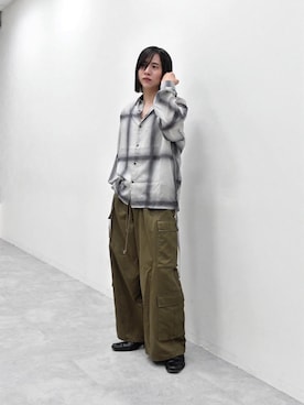 「BLAYMORE（ブレイモア）のアイテム（パンツ）」を使った、YUKIさん（メンズ・175cm）の夏コーディネート