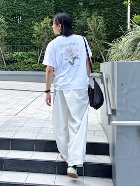 「アイテム（バングル/リストバンド）」を使った、YUKIさん（メンズ・175cm）の秋コーディネート