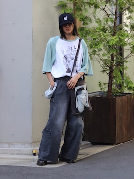 「FACTOTUM（ファクトタム）のアイテム（アクセサリー）」を使った、YUKIさん（メンズ・175cm）の夏コーディネート