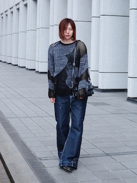 「BLAYMORE（ブレイモア）のFireman Shoulder Bag（ショルダーバッグ、ブラック系）」を使った、YUKIさん（メンズ・175cm）の夏コーディネート