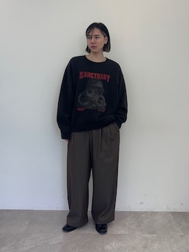 「MAISON SPECIAL（メゾンスペシャル）のアイテム（パンツ）」を使った、YUKIさん（メンズ・175cm）の秋コーディネート