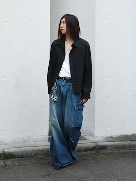 「CASPER JOHN（キャスパージョン）のアイテム」を使った、YUKIさん（メンズ・175cm）の秋コーディネート