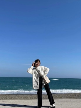 「SEVENDAYS=SUNDAY（セブンデイズサンデイ）のアイテム（シャツ/ブラウス）」を使った、　もこさん（レディース・155cm）の春コーディネート