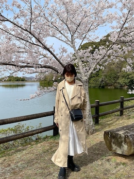 「birthdayroom」｜「アイテム（ジャケット/アウター）」を使った、　もこさん（レディース・155cm）の春コーディネート