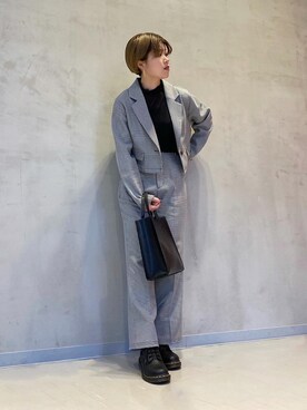 「RAY CASSIN（レイカズン）のアイテム（ジャケット/アウター）」を使った、nimoさん（レディース・155cm）の冬コーディネート