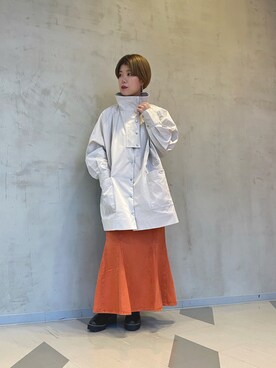 「ワークアウト」｜「アイテム（ジャケット/アウター）」を使った、nimoさん（レディース・155cm）の春コーディネート