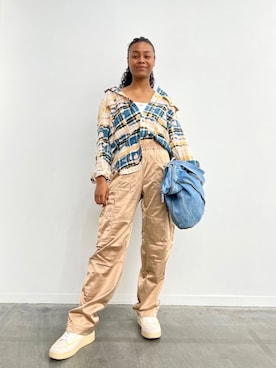 「アイテム（キャミソール）」を使った、DIESEL_SHIBUYAさん（レディース・171cm）の春コーディネート