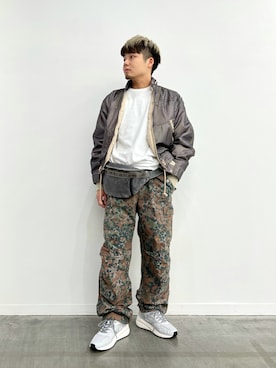 「DIESEL（ディーゼル）のアイテム（ブルゾン）」を使った、DIESEL_SHIBUYAさん（メンズ・169cm）の春コーディネート