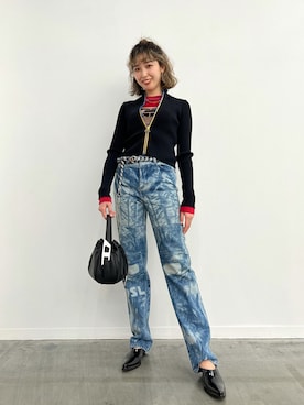 「シースルー」｜「アイテム（その他シューズ）」を使った、DIESEL_SHIBUYAさん（レディース・166cm）の春コーディネート